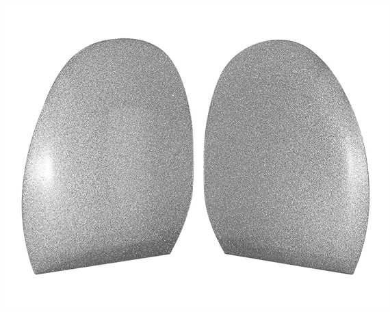 RUBBER HALF SOLE MIRROR GLITTER SILVER SIZE 5 (PR) 1.3mm