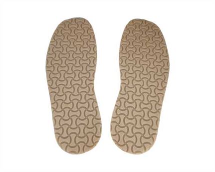 FULL RUBBER SOLE BONE SHAPE BK STYLE LARGE 5MM BEIGE