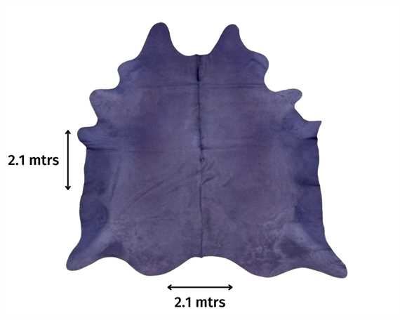  COWHIDE RUG DYED PURPLE (rug pictured sent)