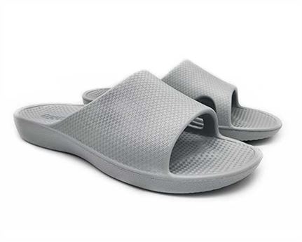 Archline Rebound Orthotic Slides Size EURO 41 Stone Grey