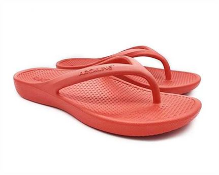 Archline Rebound Orthotic Thongs Size 36 Red
