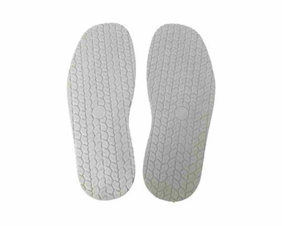 FULL RUBBER SOLE TYRE TREAD STYLE RUEDA LARGE 5MM WHITE
