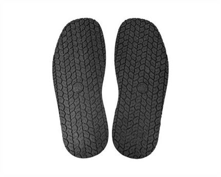 FULL RUBBER SOLE TYRE TREAD STYLE RUEDA LARGE 5MM BLACK