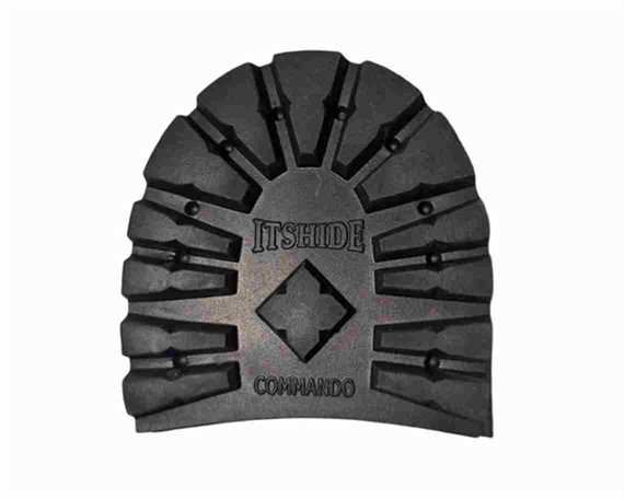 LUG COMMANDO LITE 12.5MM HIGH ITSHIDE RUBBER HEELS 3 1/2" BLACK