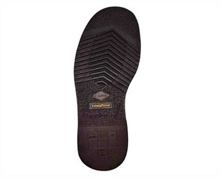 DETROIT SOLES SIZE 7 BROWN RUBBER MADE BY GOODYEAR