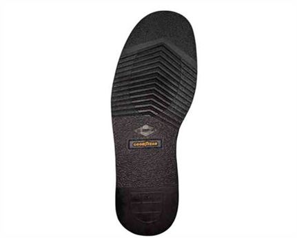 DETROIT SOLES SIZE 14 BLACK RUBBER MADE BY GOODYEAR