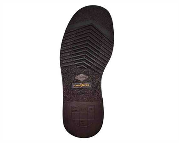 DETROIT SOLES SIZE 14 BROWN RUBBER MADE BY GOODYEAR