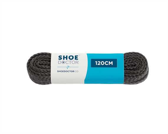  SHOE DOCTOR 120CM TRACK FLAT LACE DARK GREY