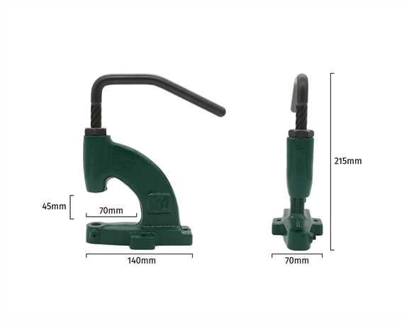 ITALIAN SETTER TWIST HANDLE SMALL SIZE 1 GREEN