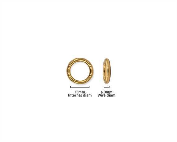 RING BRASS 15MM INTERNAL DIMENSION
