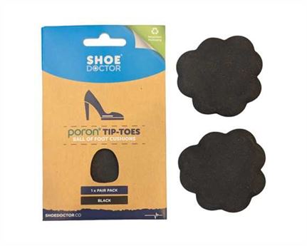  SHOE DOCTOR PORON® BALL OF FOOT CUSHIONS BLACK (1 PR PACK)