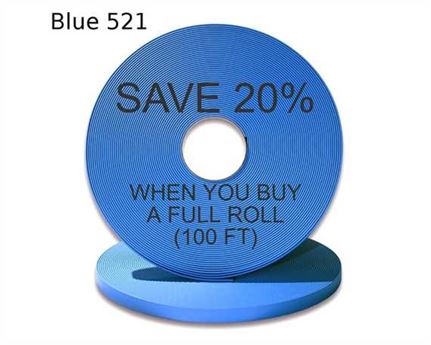 BioThane« BETA« SUPER HEAVY (1") 25MM CYAN BU521 (PER L/FT)