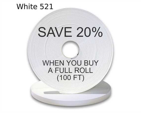 BioThane« BETA« SUPER HEAVY (1") 25MM WHITE WH521 (PER L/FT)