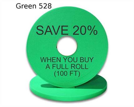 BioThane« BETA« STANDARD (3/4") 19MM FLURO GREEN GN528 (PER L/FT)