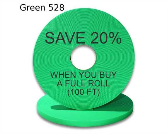 BioThane« BETA« STANDARD (3/4") 19MM FLURO GREEN GN528 (PER L/FT)