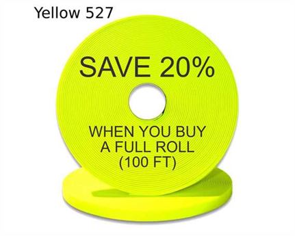 BioThane« BETA« STANDARD (1") 25MM FLURO LIME YE527 (PER L/FT)