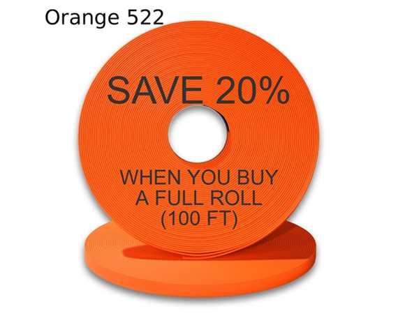 BioThane« BETA« STANDARD (1/2") 13MM FLURO ORANGE OR522 (PER L/FT)