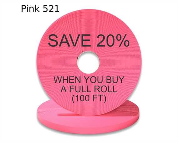 BioThane« BETA« STANDARD (1/2") 13MM FLURO PINK PK521 (PER L/FT)