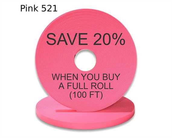 BioThane« BETA« STANDARD (5/8") 16MM FLURO PINK PK521 (PER L/FT)