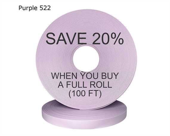 BioThane® BETA® STANDARD (1/2") 13MM LAVENDER PU522 (PER L/FT)
