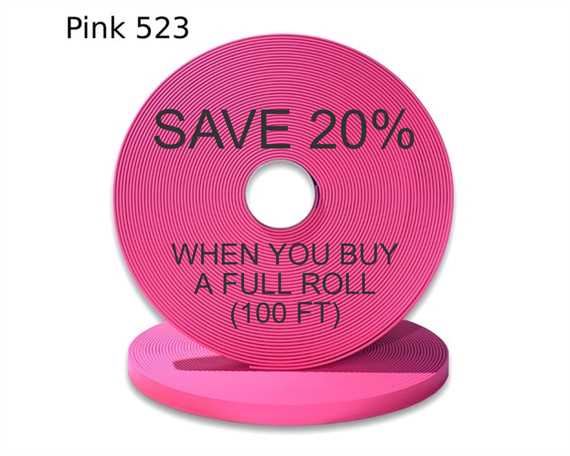 BioThane« BETA« STANDARD (3/4") 19MM PINK PK523 (PER L/FT)