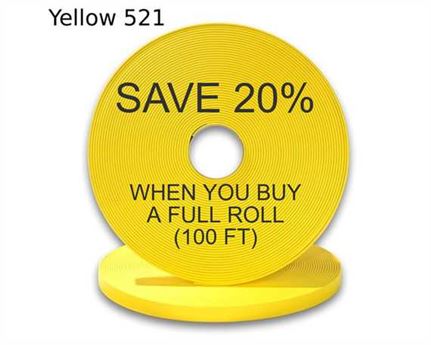 BioThane« BETA« STANDARD (1") 25MM YELLOW YE521 (PER L/FT)