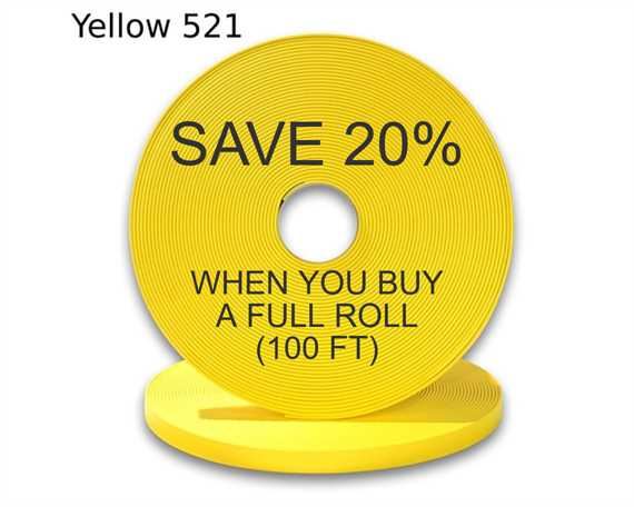 BioThane® BETA® STANDARD (1/2") 13MM YELLOW YE521 (PER L/FT)