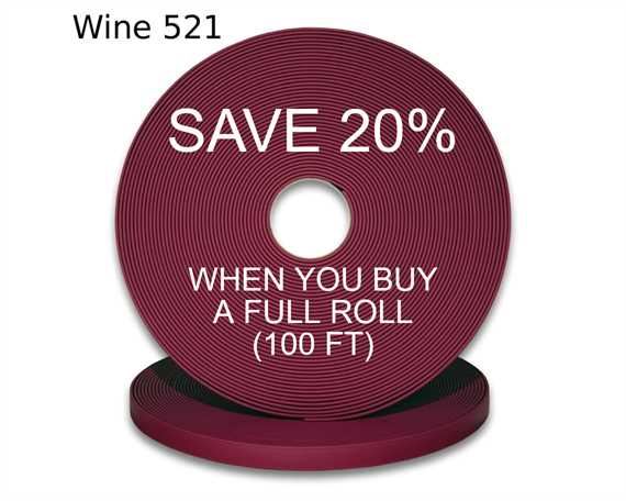 BioThane® BETA® STANDARD (1/2") 13MM MAROON WN521 (PER L/FT)