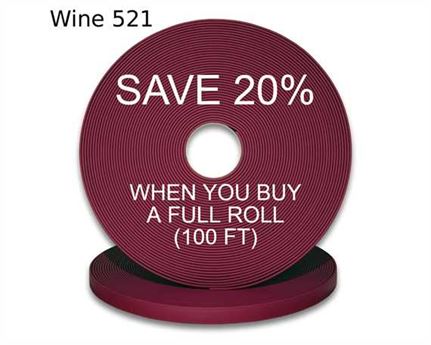 BioThane« BETA« STANDARD (3/4") 19MM MAROON WN521 (PER L/FT)