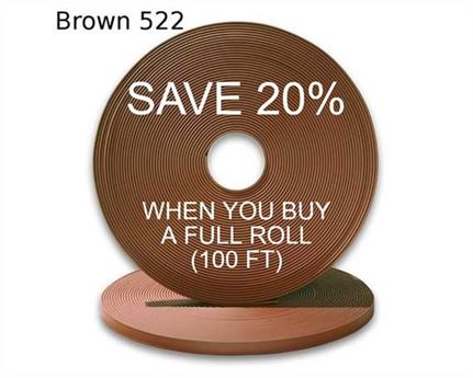 BioThane« BETA« STANDARD (3/4") 19MM MILK CHOCOLATE BR522 (PER L/FT)