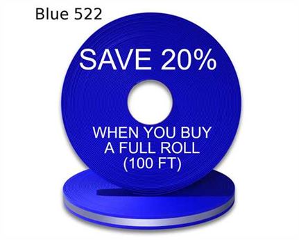 BioThane« BETA« REFLECTIVE (1") 25MM SKY BU522 (PER L/FT)