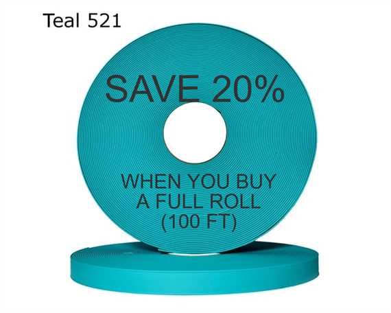 BioThane® BETA® ADJUSTABLE (5/8") 16MM TEAL TE521 (PER L/FT)