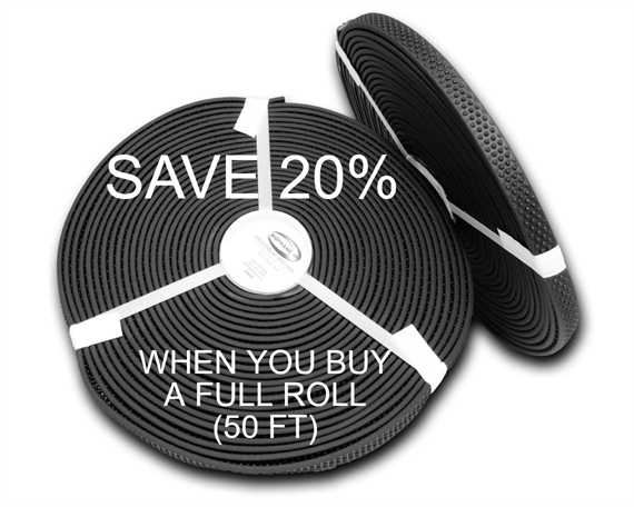 BioThane« BETA« SUPER GRIP WITH BUMPS (5/8") 16MM BLACK BL561 (PER L/FT)