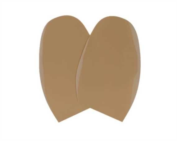 RUBBER HALF SOLE MIRROR CREAM SIZE 3 (PR) 1.3mm