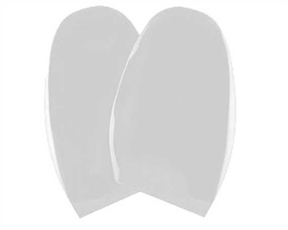 RUBBER HALF SOLE MIRROR WHITE SIZE 3 (PR) 1.3mm