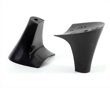 HEEL BLOCK BLACK CASALI ABS (302) 100MM (PAIR) BLACK