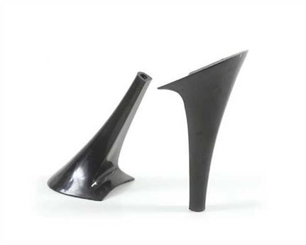 HEEL BLOCK BLACK CASALI ABS (300) 100MM (PAIR) BLACK