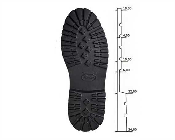 VIBRAM BETULLA #4303 FULL SOLE SIZE LIGHT WEIGHT COMMANDO SIZE 35-38 BLACK 