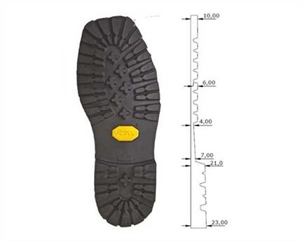 VIBRAM MONTAG 1132 BLACK SIZE 51-52