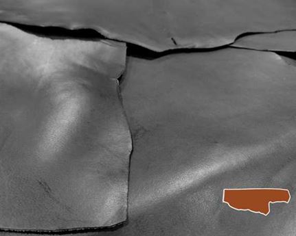 VEG BELLY LEATHER NEVADA BLACK COLOUR 1.2/1.4MM FROM TUSCANY ITALIAN