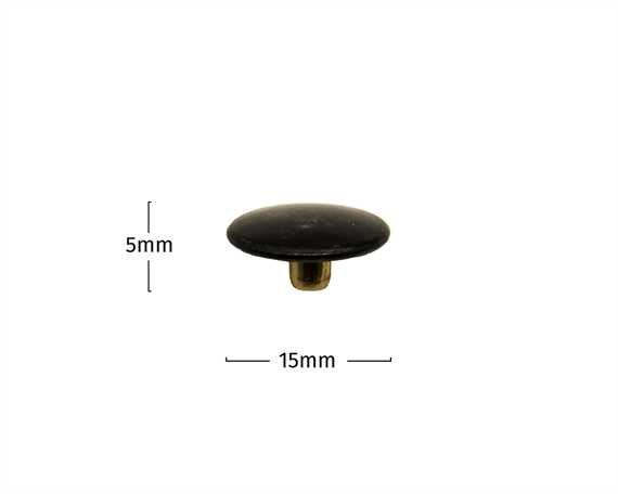 PRESS STUD LARGE DU BLACK TOP PER 1000