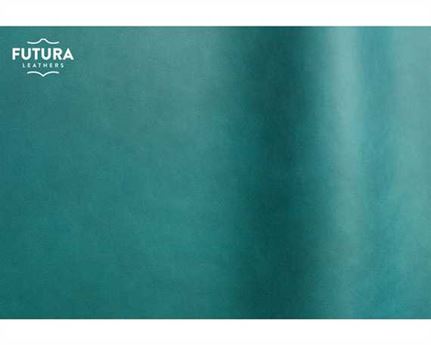 FUTURA SILK 0778 TEAL UPHOLSTERY ANILINE LEATHER FULL HIDE