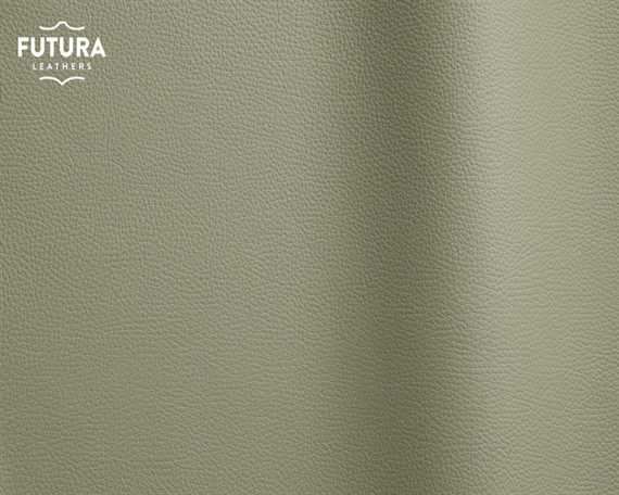 FUTURA BIZON 141 SAGE PIGMENTED UPHOLSTERY LEATHER FULL HIDE