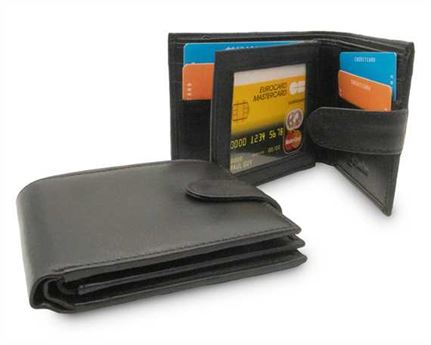 WALLET NAPPA LEATHER  WITH TAB - 9 CARD SLOTS