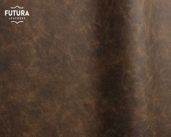 FUTURA ETNA 16152 ANTIQUE BROWN PIGMENTED UPHOLSTERY LEATHER FULL HIDE