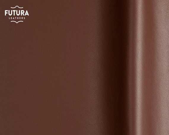 FUTURA LENA 2342 BROWN PIGMENTED UPHOLSTERY LEATHER FULL HIDE
