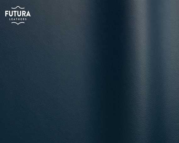 FUTURA LENA 2583 BLUE PIGMENTED UPHOLSTERY LEATHER FULL HIDE