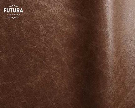 FUTURA PISTA MARRONE SEMI ANILINE UPHOLSTERY LEATHER FULL HIDE