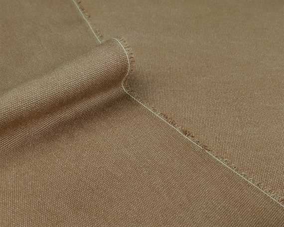 100%  RECYCLED YARN DYED CANVAS 16oz CHAMOIS #20 140cm Wide (Lineal Metre)