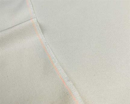 100% RECYCLED YARN DYED CANVAS 16oz WHITE #08 140cm Wide (Lineal Metre)